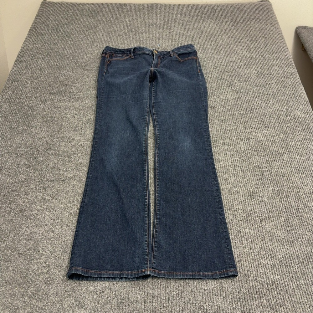 Banana Republic Jeans Women 30 Blue Cotton Stretch Flare Bootcut Casual Classic